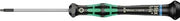 Wera 05118078001 2054 Screwdriver for Hexagon Socket Screws for Electronic Applications, 5/64" x 60 mm, Black