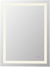 Elegant Kitchen and Bath Riven 40X30 Led Mirror in Silver