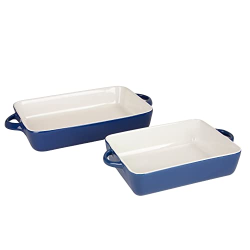 10 Strawberry Street Blue / 12" & 9.5" / Rectangle Bake & Serve Sets