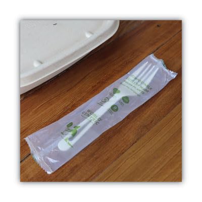 World Centric FO-PS-I TPLA 6.3" Forks – Individually Wrapped (Pack of 750)