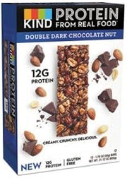 Kind Double Dark Chocolate Protein Bar, Non GMO, Gluten Free, 1.76 Ounces (Pack of 12)