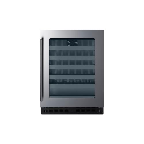 Summit Appliance Stainless Steel / 32.0" H x 23.38" W x 17.75" D / 3.25 cubic_feet Built-In Wine Cellars