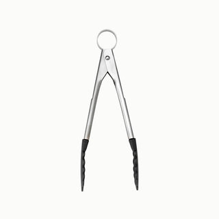 PICCOLO Stainless Steel 7 Inch Silicone Mini Tongs by Cuisipro – 7", Stainless Steel, Black, Model 74708502