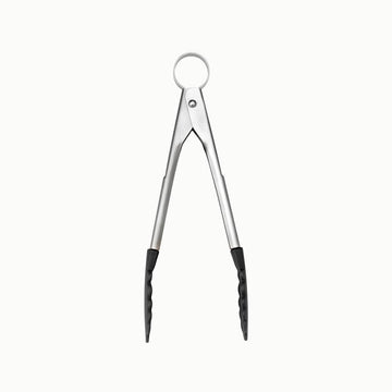 PICCOLO Stainless Steel 7 Inch Silicone Mini Tongs by Cuisipro – 7", Stainless Steel, Black, Model 74708502