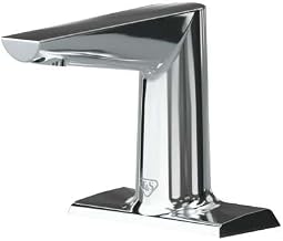 ECW-3163 WaveCrest Electronic Sensor Medical Fct, 4" Deck Mount, Polished Chrome, 0.5 GPM / 1.9 LPM VR Hidden Spray Device