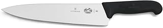 Victorinox 5.2003.25 10 Inch Fibrox Pro Chef's Knife, Black, 10"