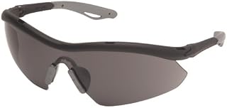 MCR Safety HB112 HoMbre Silver Nose and Temple Sleeve with Black Frame and Gray Lens