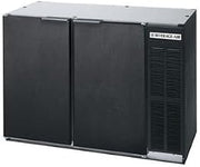 Beverage Air BB48YF-1-B-PT Standard Depth Pass-Thru Back Bar Cooler in Black
