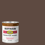 Rust-Oleum Flat Brown / 32 Fl Oz (Pack of 1) / Brush on Paint Paint Thinners & Solvents