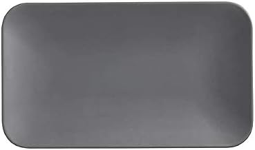 American Metalcraft MCP12GR Melamine Matte Rectangular Platter, Grey, 12"