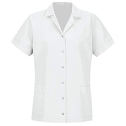Red Kap 4X-Large / White / Gripper Front Short Sleeve Tunic Tunics
