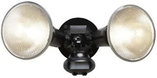 MS34 110 Degree Motion Detector Floodlight, Black by Cooper Lighting
