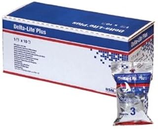 BSN Medical 7345828 Delta-Lite Plus Fiberglass Cast Tape, 5" x 4 yd. Size, Green (Pack of 10)