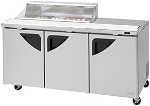 Turbo Air 3-Door Sandwich Salad Prep Table 23-CU.ft. TST-72SD-12S-N-CL