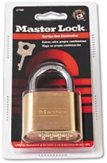Master Lock MLK175D RESETTABLE COMBINATION PADLOCK, 2" WIDE, BRASSFull Carton Of:24 EA