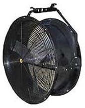 J&D 36" Black Poly Drum Fan With Bracket 1/2 HP 14300 CFM
