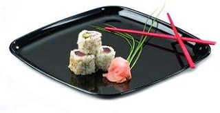 Sabert Nova Plus 12" Round Platter Tray, Black | 36/Case