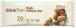 Think Thin Chunky Peanut Butter Bar, 2.1 Ounce - 120 per case.