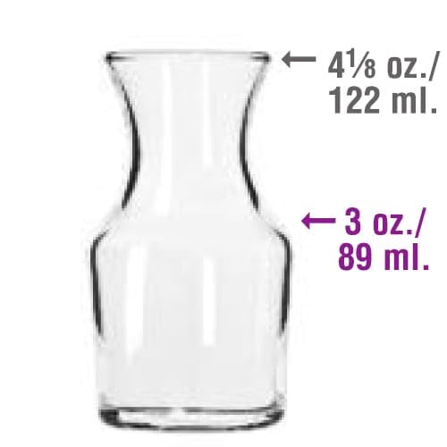 Glass 4.13 Oz. Cocktail Decanter/Bud Vase - 72 / CS by Libbey – 4.13 ounces, Glass, Clear, Pack of 72