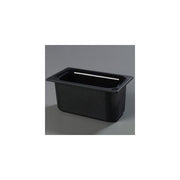 Carlisle Coldmaster® 5 1/10 qt Black ABS Plastic Food Pan - 1/3 Size 6"D by Carlisle Paddles – Plastic, Black