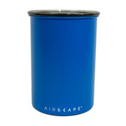 Airscape Stainless Steel Coffee Canister & Scoop Bundle - Food Storage by Planetary Design – Medium, 1 pounds, Stainless Steel, Matte Blue, Pack of 2