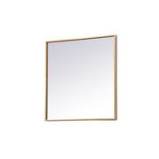 Elegant Decor Brass / 24"L x 24"W / Modern Wall-Mounted Mirrors