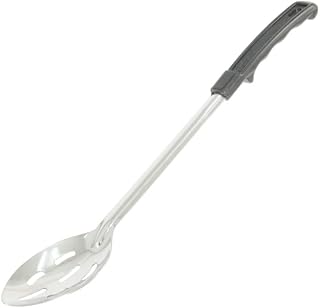 CAC Stainless Basting Spoon SBSL-15BH Slotted Black Handle 1.2 mm 15 inch