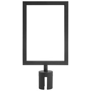 Sign Frame for Crowd Control Stanchion 8 1/3" x 11 3/4" (W x H) by Retail Resource – Model B-A4P-B