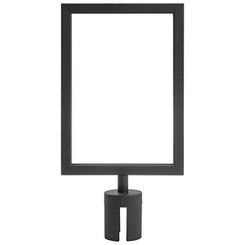 Sign Frame for Crowd Control Stanchion 8 1/3" x 11 3/4" (W x H) by Retail Resource – Model B-A4P-B