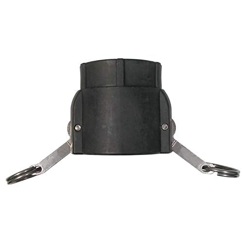 1" Polypropylene Camlock Type D by BE Power Equipment – a, To Null, Black, Model 90.723.100