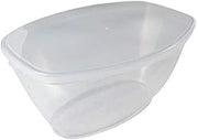 Oval Plastic Luau Serving Bowls - 64 oz | Clear | Platter Pleasers | Pack of 50