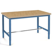 Production Workbench - Shop Top Square Edge - Blue by Global Industrial – 36"L x 60"W x 5"H, Steel, Blue, Model 253837BL