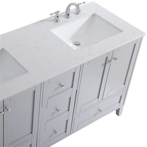 Elegant Decor 60" - Double / Grey / Traditional Bathroom Vanities