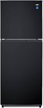 Summit 24" Refrigerator, Refrigerator - Freezer, With Ice Maker, Black- FF1087BIM