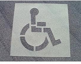 Heavy Duty Stencil Handicapped Parking Symbol, PMS50