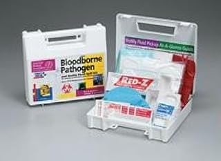 First Aid Only 21 piece Bloodborne pathogen bodily fluid spill kit, plastic case, 1 ea.