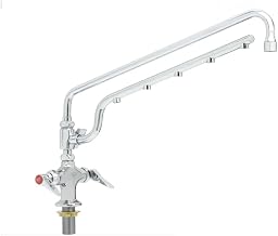 T&S Brass B-0200-U18, UltraRinse Faucet, Single-Hole Deck, 18-Inch Nozzle