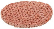 Double Red Provisions 80/20 2-1 Oval Ground Beef Patty, 8 Ounce -- 20 per case.