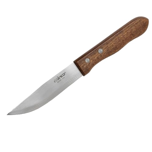 Winco 1 / 5" / Pointed Wood Steak Knives