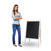 Flipside Products Natural Hardwood / 1 / White Dry Erase/Black chalk Store Signs