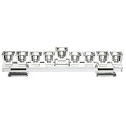 Masoret Glass Menorah, 9 Branch Design, Set 13