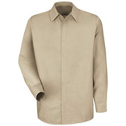 Red Kap Large Tall / Light Tan / Rk Specialized Pocketless Work Shirt Button-Down Shirts