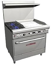 Southbend 400 Series Ultimate Restaurant Range 36" 2 Burner 24" Griddle Standard Oven - 4361D-2TR