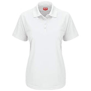 Red Kap Medium / White / Short Sleeve Performance Knit® Pocketless Core Polo Polos