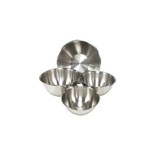 Heavy Duty Stainless Steel Mixing Bowls - Set of 4 Sizes by Winco – 3, 5, 8 and 13 qt, 13.0 quarts, Stainless Steel, Pack of 4, Model WO-MXBH-4SET/1