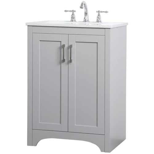 Elegant Decor 24" - Single / Grey / Traditional Wheel Care