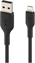 Belkin BoostCharge Lightning Cable - 3.3ft/1M - MFi Certified Apple iPhone Charger USB to Lightning Cable - iPhone Cable - iPhone Charger Cord - Apple Charger - USB Phone Charger - Black