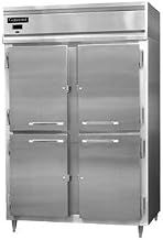 DL2R-SA-HD Designer Line Two Section Reach In Refrigerator, Stainless Exterior & Half-Height Doors