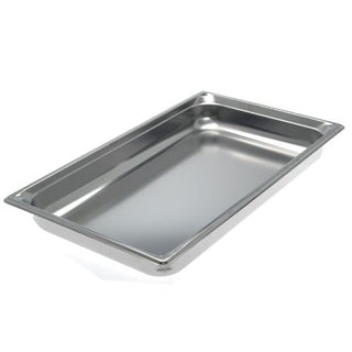 Full Size Stainless Steel Steam Table Pan [] by Winco – 24, 2.5 inches, Stainless Steel, Silver, Model SPJM-102