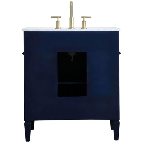 Elegant Decor 30" - Single / Blue,gold / Contemporary Wheel Care